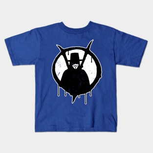 V For Vendetta Guy Fawkes Spraypaint Stencil Kids T-Shirt